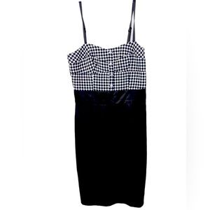 BCX Black & White Gingham Spaghetti Strap Mini Dress NWT (Juniors) Size 3